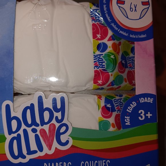 Hasbro Baby Alive 6 Diapers Ages 3+ - Picture 3 of 6